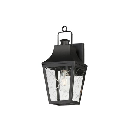 Maxim Lighting Storybook 1-Light Outdoor Small Wall Sconce, Black 30361CLBK